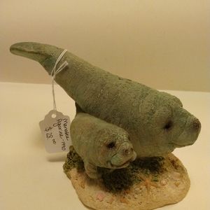 Vintage Manatee figurine. 1990. Limited Design.